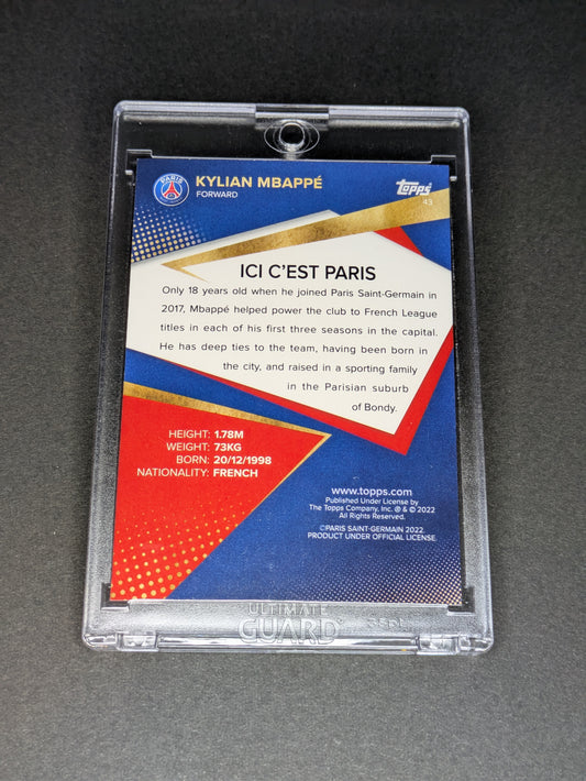KYLIAN MBAPPE Soccer Football Topps ICI C'EST PARIS Saint Germain UEFA #43