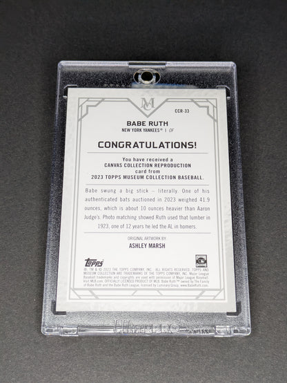BABE RUTH New York Yankees 2023 Topps Museum Collection Baseball Card
